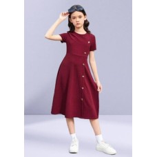 Kız Çocuk Bordo Elbise