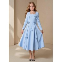 KIZ 13 YAŞ MAVİ ELBİSE