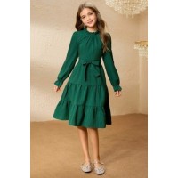 KIZ 12 YAŞ YEŞİL ELBİSE