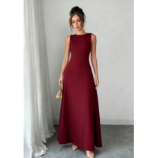 BORDO UZUN ELBİSE